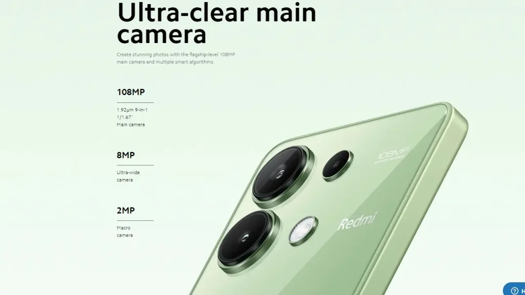 Xiaomi Redmi Note 13 camera